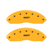 Charger l&#39;image dans la galerie, MGP Front set 2 Caliper Covers Engraved Front MGP Yellow finish black ch