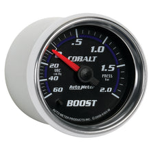 Laden Sie das Bild in den Galerie-Viewer, Autometer Cobalt 52mm 2 BAR Mechanical Boost Gauge