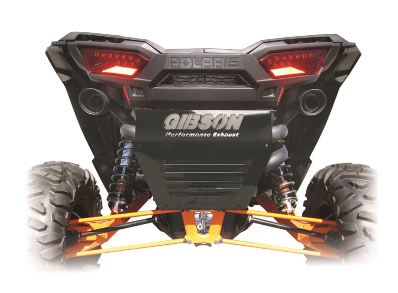 Gibson 2014 Polaris RZR XP 1000 EPS Base 2.25in Dual Exhaust - Black Ceramic