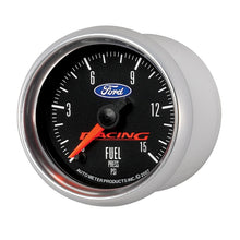 Laden Sie das Bild in den Galerie-Viewer, Autometer Ford Racing 52mm Digital Stepper Motor 15PSI Fuel Pressure Gauge