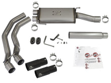 गैलरी व्यूवर में इमेज लोड करें, aFe Rebel Exhausts Cat-Back SS Ford F-150 04-08 V8 4.6/5.4L w/ Black Tips