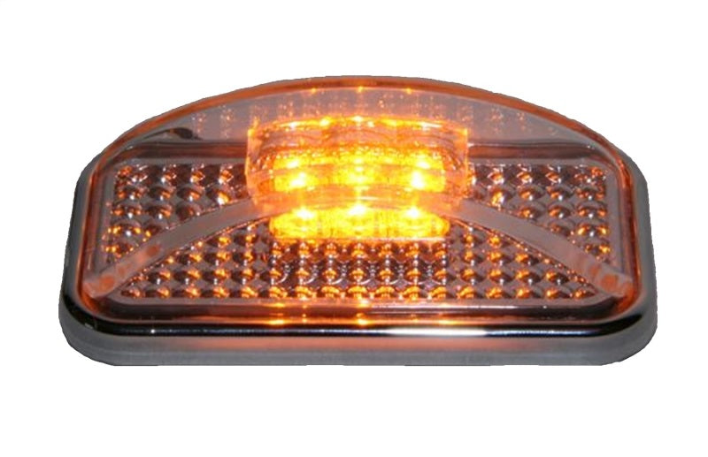 Putco Universal Side Marker - Amber LED w/Clear Lens (2pcs - 2inx4in) Universal Side Markers